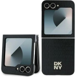 DKNY Repeat Pattern Stack Logo Case for Samsung Galaxy Z Flip6 - Black - (DK000225-0)