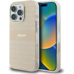 DKNY Repeat Texture Pattern & Stripe MagSafe iPhone 16 Pro Case - Pink - (DK000261-0)