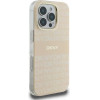 DKNY Repeat Texture Pattern With Stripe iPhone 16 Pro Max Case - Pink - (DK000232-0)