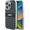 DKNY Repeat Texture Pattern With Stripe case for iPhone 16 Pro - black - (DK000233-0)