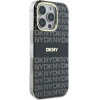 DKNY Repeat Texture Pattern With Stripe case for iPhone 16 Pro - black - (DK000233-0)