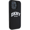 DKNY Silicone White Printed Logo MagSafe iPhone 16 Pro Case - Black - (DK000259-0)