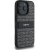 DKNY Texture Pattern Tonal Stripe iPhone 16 Pro Case - Black - (DK000264-0)