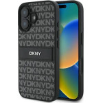 DKNY Texture Pattern Tonal Stripe iPhone 16 Case - Black - (DK000263-0)