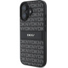 DKNY Texture Pattern Tonal Stripe iPhone 16 Case - Black - (DK000263-0)