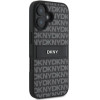 DKNY Texture Pattern Tonal Stripe iPhone 16 Case - Black - (DK000263-0)