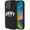 DKNY Silicone White Printed Logo MagSafe Case for iPhone 16 Pro Max - Black - (DK000260-0)
