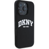 DKNY Silicone White Printed Logo MagSafe Case for iPhone 16 Pro Max - Black - (DK000260-0)