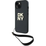 DKNY Wrist Strap Stock Logo case for iPhone 14 / 15 / 13 - black - (DK000185-0)