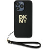 DKNY Wrist Strap Stock Logo case for iPhone 14 Pro Max - black - (DK000187-0)