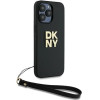 DKNY Wrist Strap Stock Logo case for iPhone 15 Pro Max - black - (DK000191-0)