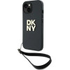 DKNY Wrist Strap Stock Logo iPhone 15 Plus Case - Black - (DK000189-0)