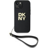 DKNY Wrist Strap Stock Logo iPhone 15 Plus Case - Black - (DK000189-0)