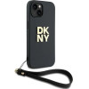 DKNY Wrist Strap Stock Logo iPhone 15 Plus Case - Black - (DK000189-0)