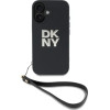 DKNY Wrist Strap Stock Logo iPhone 16 Case - Black - (DK000289-0)