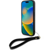 DKNY Wrist Strap Stock Logo iPhone 16 Case - Black - (DK000289-0)