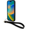DKNY Wrist Strap Stock Logo iPhone 16 Pro Case - Black - (DK000290-0)
