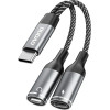 Dudao 2in1 USB-C Adapter - Gray - (L13C+)