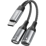 Dudao 2in1 USB-C Adapter - Gray - (L13C+)