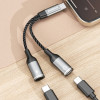 Dudao 2in1 USB-C Adapter - Gray - (L13C+)