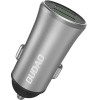 Dudao 3.4A smart car charger 2x USB silver (R6S silver) - (Dudao Car Charger R6S Silver)