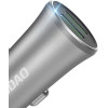 Dudao 3.4A smart car charger 2x USB silver (R6S silver) - (Dudao Car Charger R6S Silver)