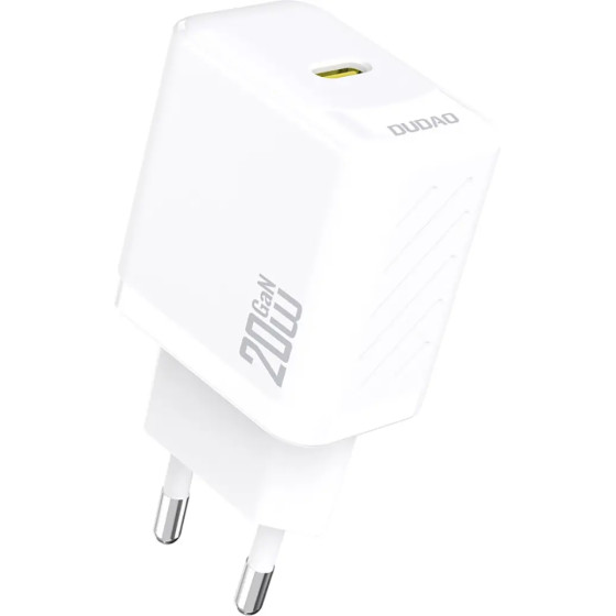 Dudao A26 PD20W GaN USB-C Charger - White - (A26-white)