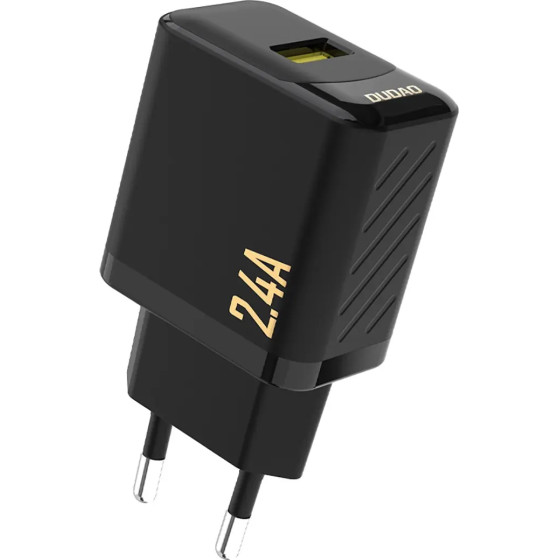 Dudao A23 2.4A USB-A Charger - Black - (A23-black)