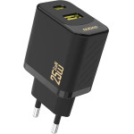 Dudao A26T GaN 25W USB-A, USB-C Charger - Black - (A26T-black)
