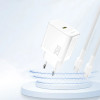 Dudao A27 25W GaN USB-C Wall Charger - White - (A27-white)