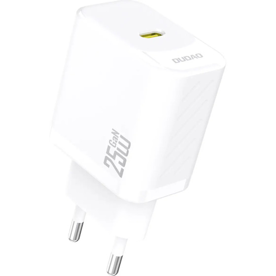 Dudao A27 25W GaN USB-C Wall Charger - White - (A27-white)