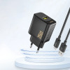 Dudao A27S 25W GaN USB-A Charger - Black - (A27S-black)