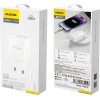 Dudao A4EU USB-A 2.1A wall charger - white + USB-A - Lightning cable - (A4EUL)