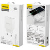 Dudao A4EU USB-A 2.1A wall charger - white + USB-A - USB-C cable - (A4EUT)