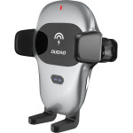 Dudao Automatic Car Holder with Built-in Qi 15W Wireless Charger Gray (F20xs) - (F20xs-gray)