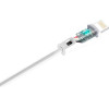 Dudao cable USB / Lightning cable 2.4A 1m white (L4L 1m white) - (6970379610954)