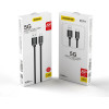 Dudao cable USB cable - USB Type C Super Fast Charge 1 m black - (L5G-Black)
