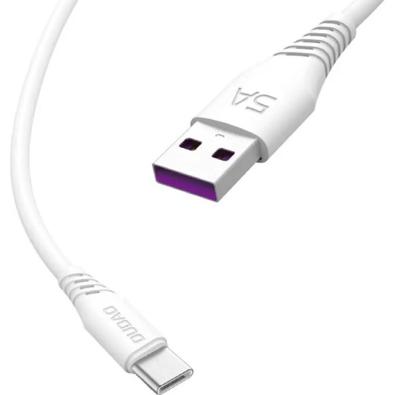 Dudao cable USB / USB Type C 5A cable 2m white (L2T 2m white) - (Dudao Cable L2T 2M (Type-c))