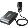 Dudao car charger 2x USB / 3x cigarette lighter splitter black - (R1Pro black)