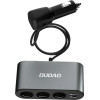 Dudao car charger 2x USB / 3x cigarette lighter splitter black - (R1Pro black)