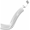 Dudao car kit charger 2x USB 2.4A + cable USB 3in1 Lightning / Type C / micro USB cable white (R7 white) - (Dudao Car Charger R7)