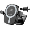 Dudao Car Phone Holder with 15W Inductive Charger for Air Vent/Cockpit - Black - (FW11)