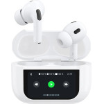 Dudao in-ear TWS wireless Bluetooth 5.3 headphones with LED display - white - (U19)