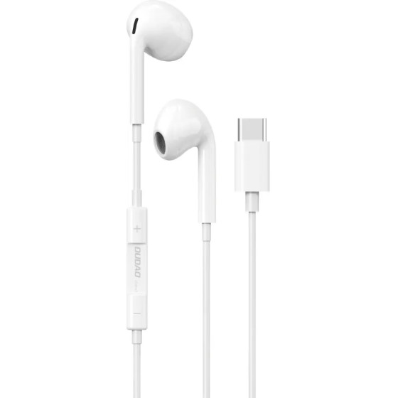 Dudao in-ear headphones with USB Type-C connector white - (X14PROT)
