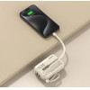 Dudao K14 10000mAh power bank with USB-C / Lightning cables - beige - (K-14 beige)