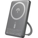 Dudao K28S 20W PD 5000mAh Powerbank with MagSafe and Stand - Gray - (K28S Metal grey)