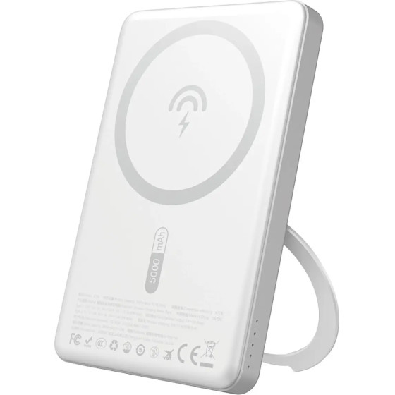Dudao K28S 20W PD 5000mAh Powerbank with MagSafe and Stand - Silver - (K28S Silver)