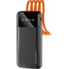 Dudao K6Pro Universal 10000mAh Power Bank with USB Cable, USB Type C, Lightning Black - (K6Pro-black)