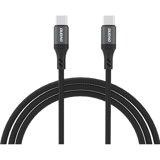 Dudao L3CC USB-C - USB-C 60W 2m Braided Cable - Black - (L3CC 2m)