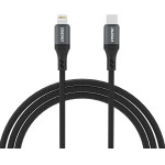 Dudao L3CL USB-C - Lightning 30W 2m Braided Cable - Black - (L3CL 2m)